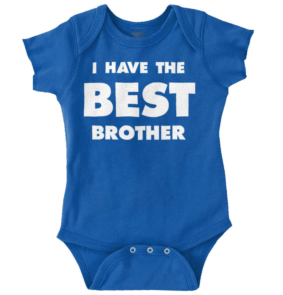 I Have The Best Brother Romper Bodysuit-Direct To Garment Print-Brisco Baby