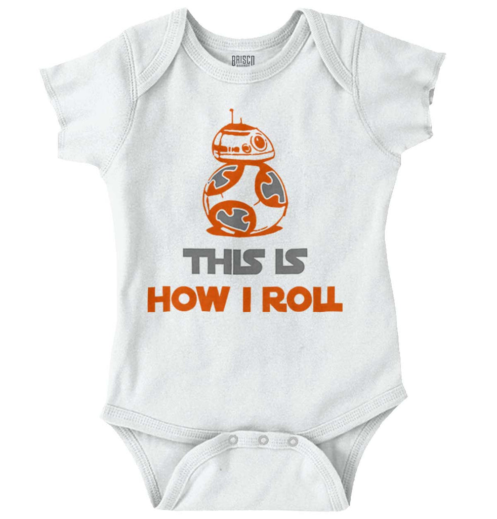 This Is How I Roll Romper Bodysuit-Direct To Garment Print-Brisco Baby