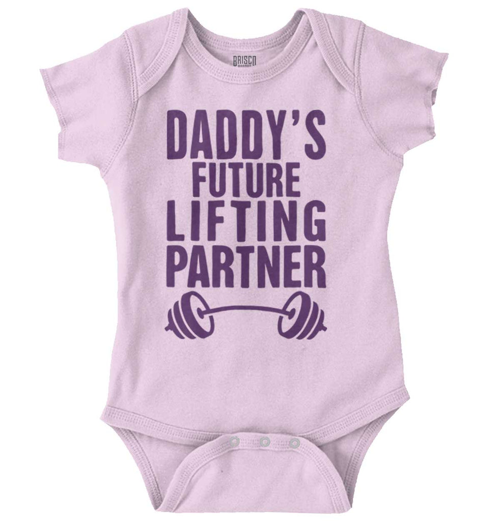 Lifting Partner Romper Bodysuit-Direct To Garment Print-Brisco Baby