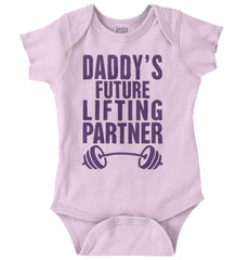 Lifting Partner Romper Bodysuit-Direct To Garment Print-Brisco Baby