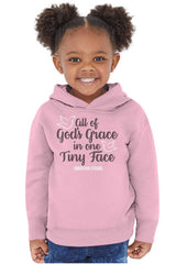 Gods Grace Tiny Face Toddler Pullover Hoodie-Direct To Garment Print-Brisco Baby