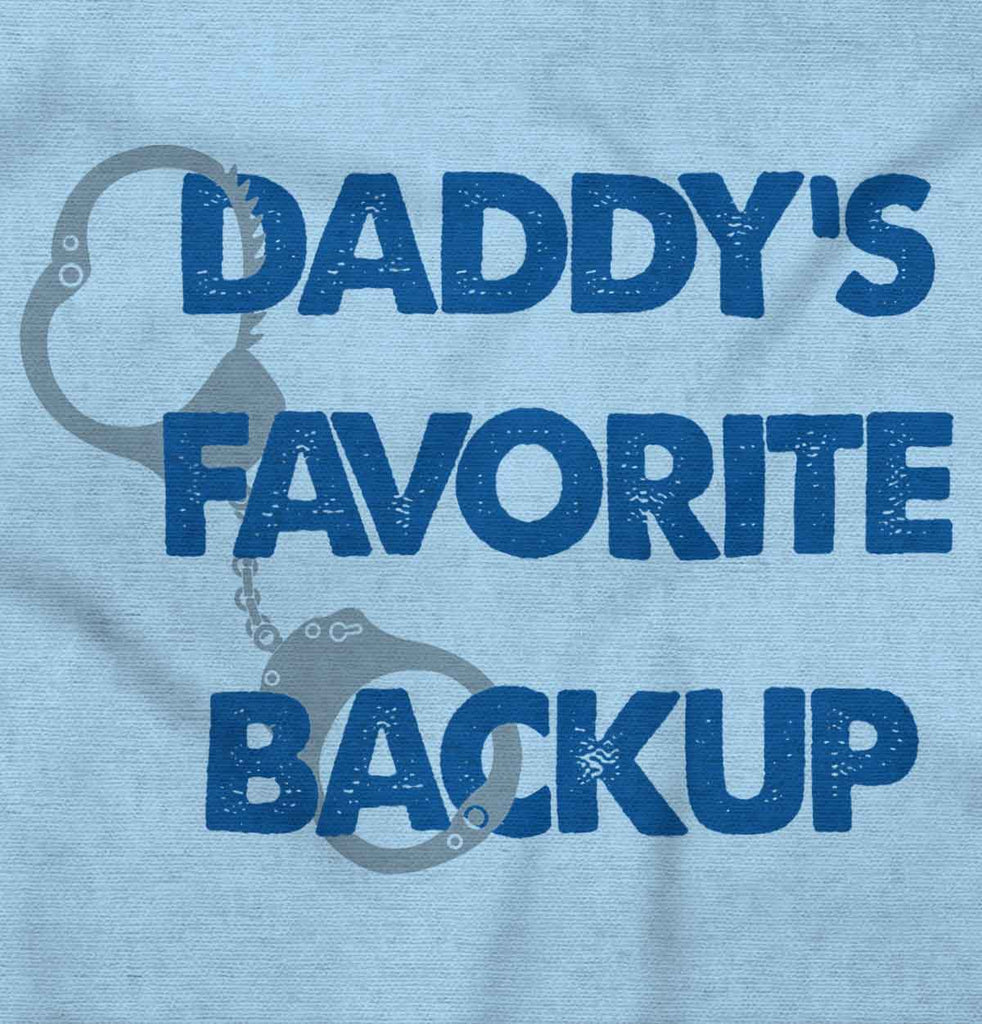 Daddy's Backup Infant Baby Bib-Direct To Garment Print-Brisco Baby