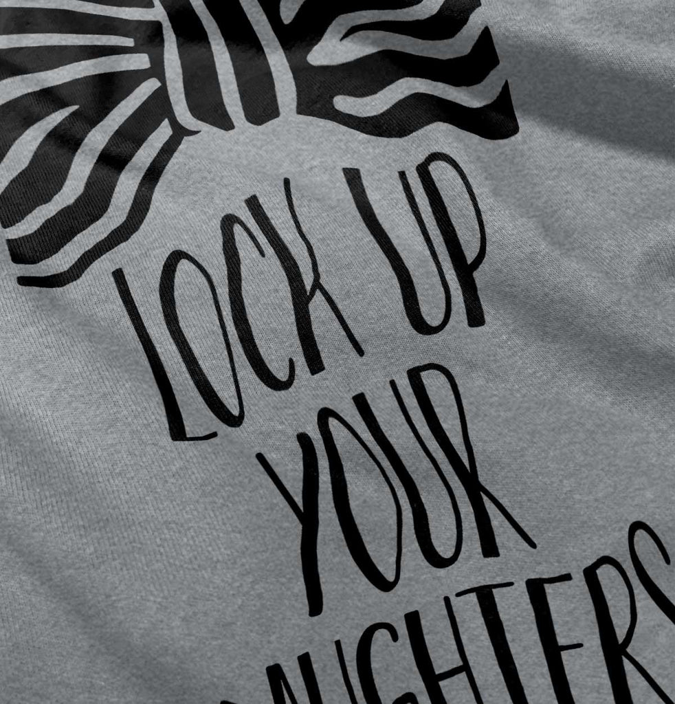 Lock Up Your Daughters Infant Toddler T Shirt-Direct To Garment Print-Brisco Baby