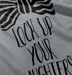 Lock Up Your Daughters Infant Toddler T Shirt-Direct To Garment Print-Brisco Baby