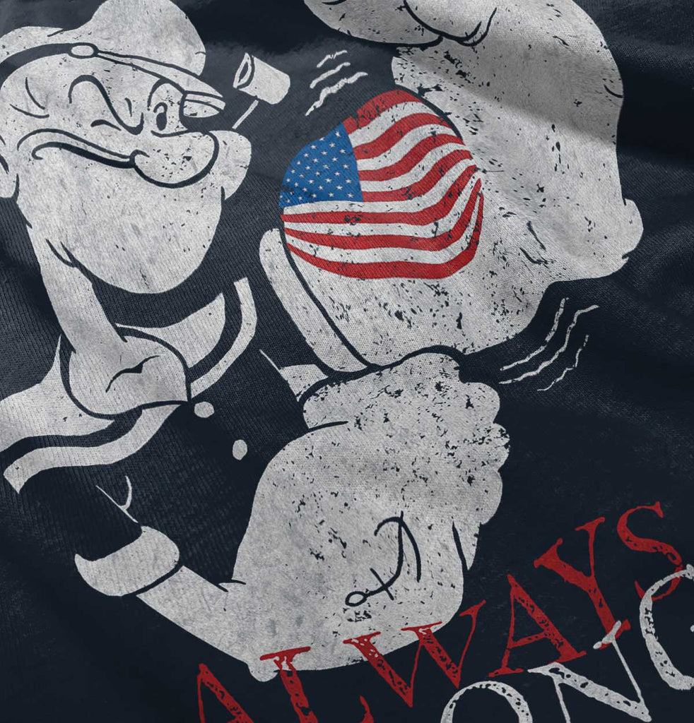 Always Strong Baby Ruffled Trim Romper-Direct To Garment Print-Brisco Baby