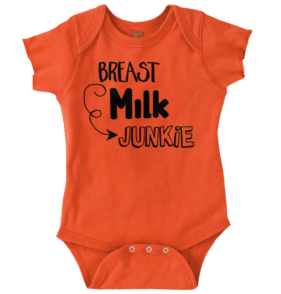 Milk Junkie Romper Bodysuit-Direct To Garment Print-Brisco Baby