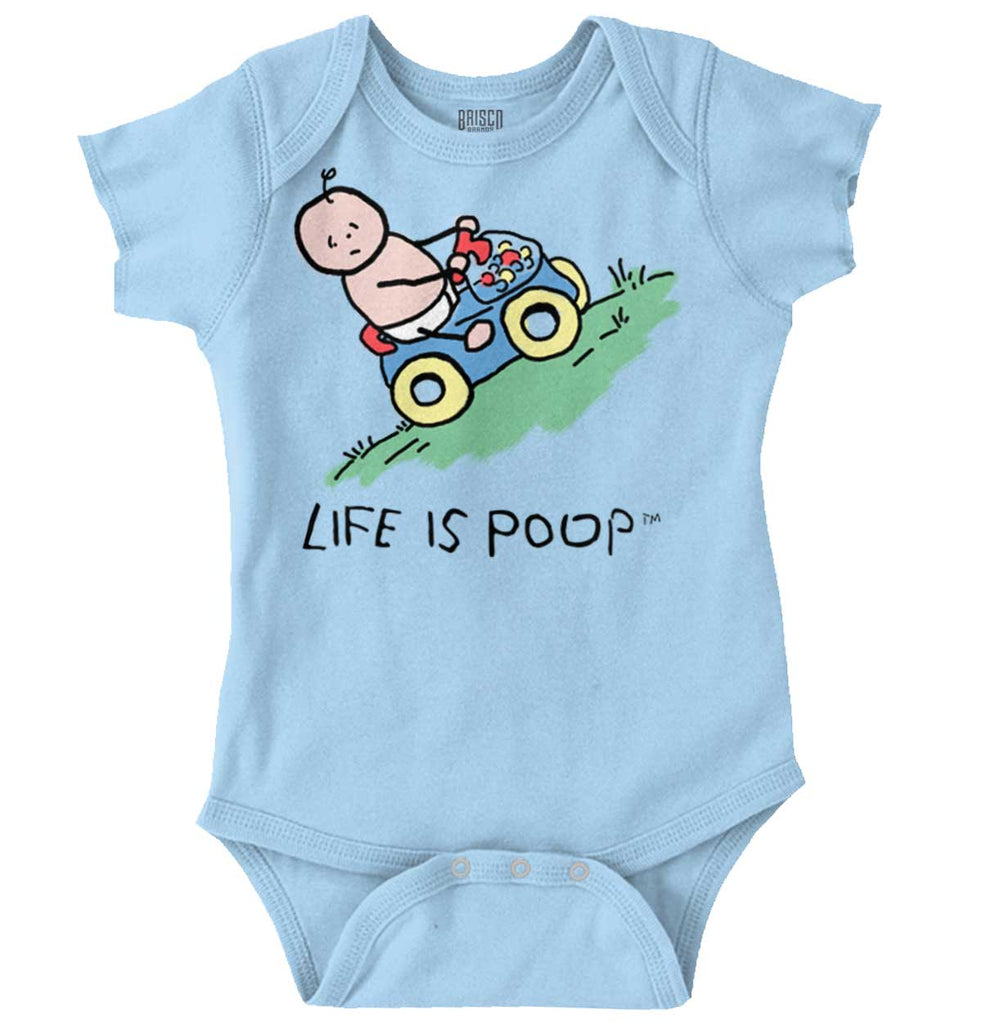 Uphill Baby Car Romper Bodysuit-Direct To Garment Print-Brisco Baby