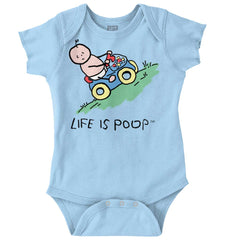Uphill Baby Car Romper Bodysuit-Direct To Garment Print-Brisco Baby