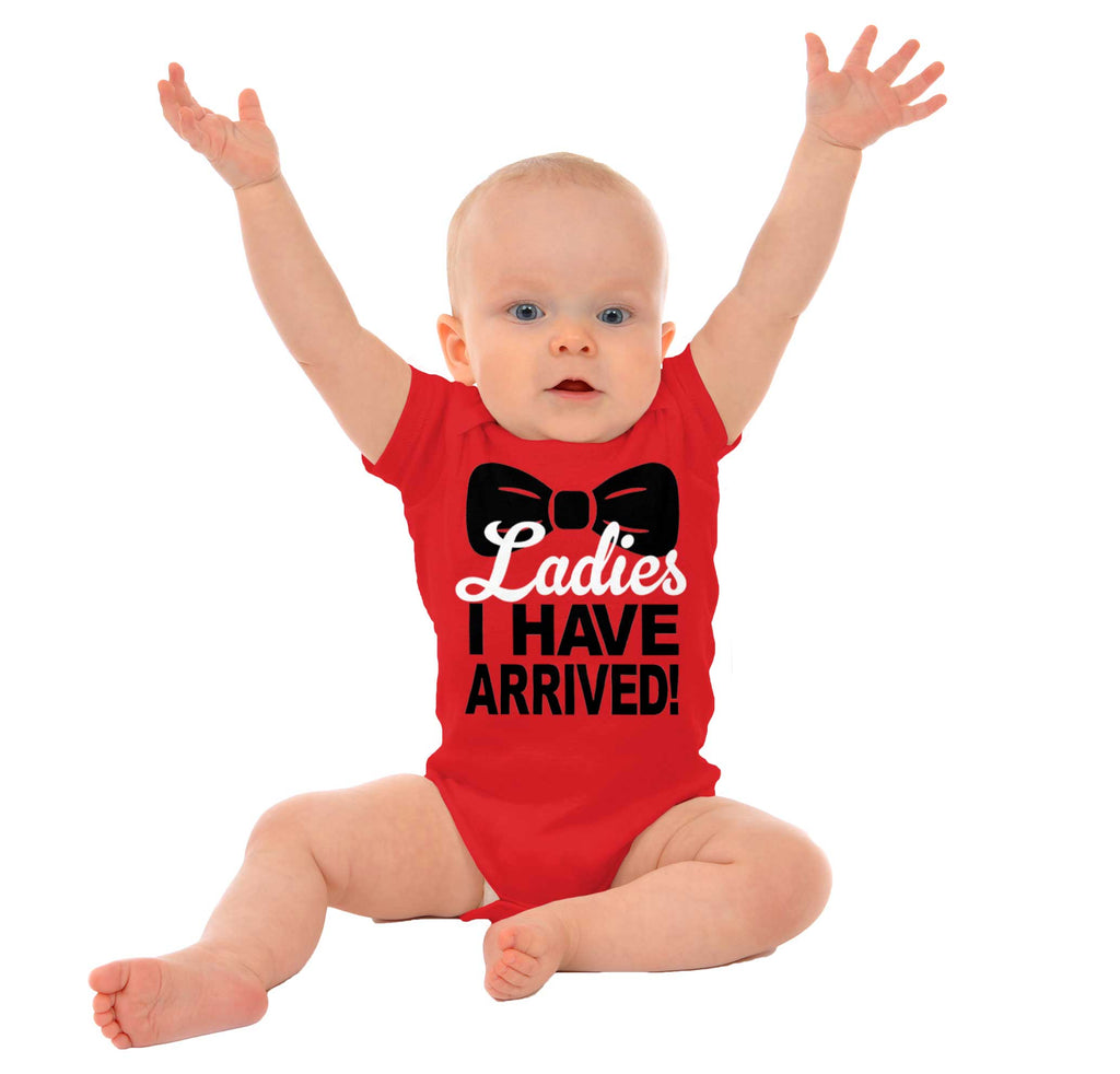 Ladies Bow Tie Romper Bodysuit-Direct To Garment Print-Brisco Baby