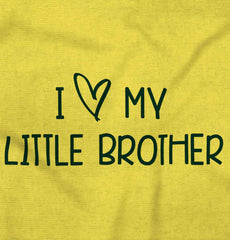 I Love My Little Brother Romper Bodysuit-Direct To Garment Print-Brisco Baby