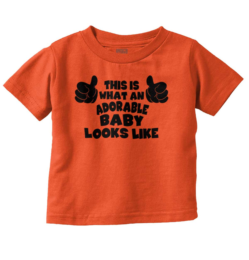 Adorable Looks Like Infant Toddler T Shirt-Direct To Garment Print-Brisco Baby