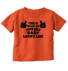 Adorable Looks Like Infant Toddler T Shirt-Direct To Garment Print-Brisco Baby