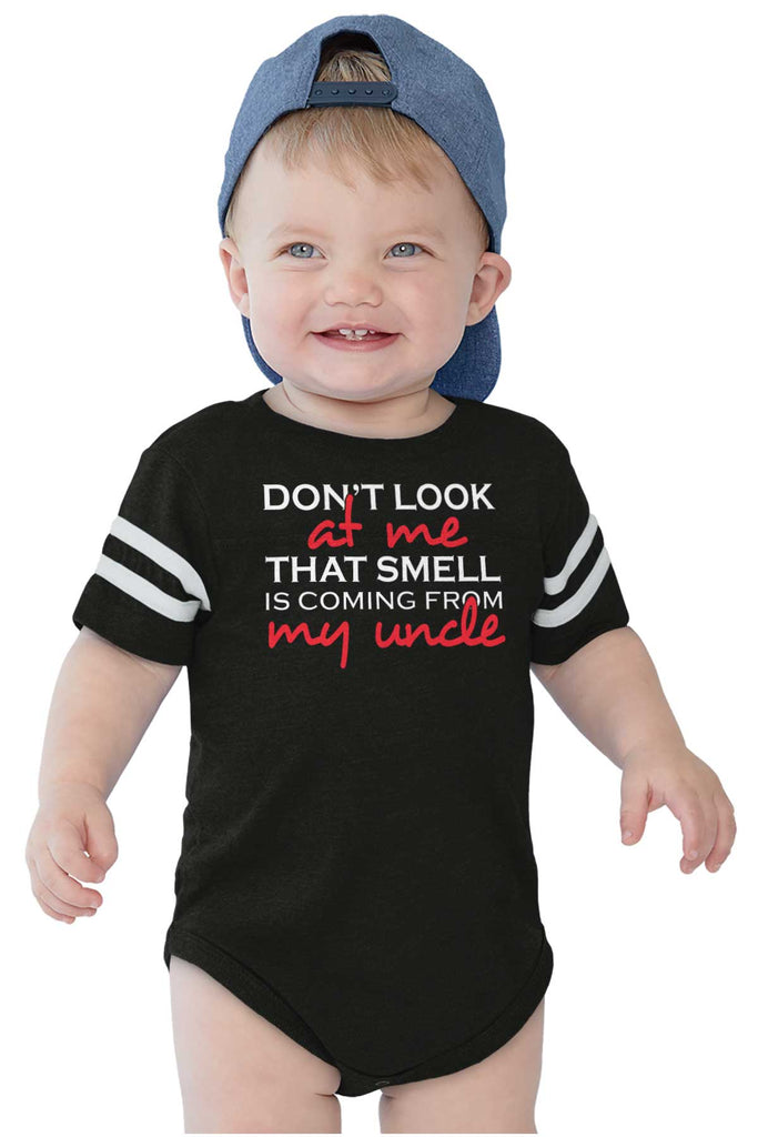 That Smell Football Romper Bodysuit-Direct To Garment Print-Brisco Baby