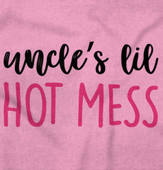 Uncle's Lil Hot Mess Infant Toddler T Shirt-Direct To Garment Print-Brisco Baby
