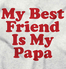 Best Friend Is Papa Romper Bodysuit-Direct To Garment Print-Brisco Baby