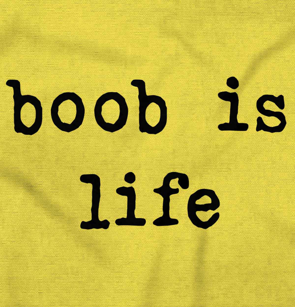 Boob Is Life Romper Bodysuit-Direct To Garment Print-Brisco Baby