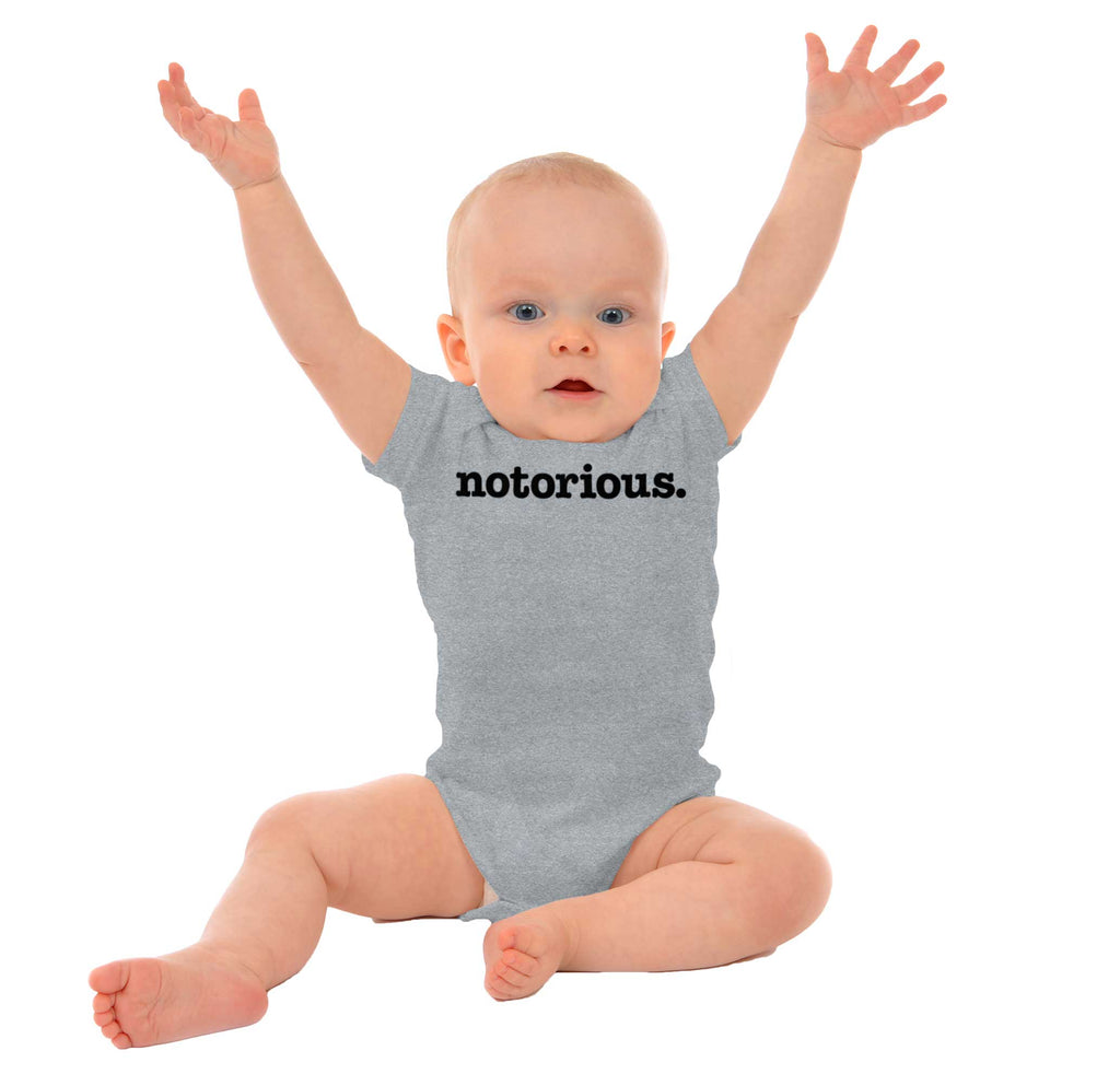 Notorious Romper Bodysuit-Direct To Garment Print-Brisco Baby