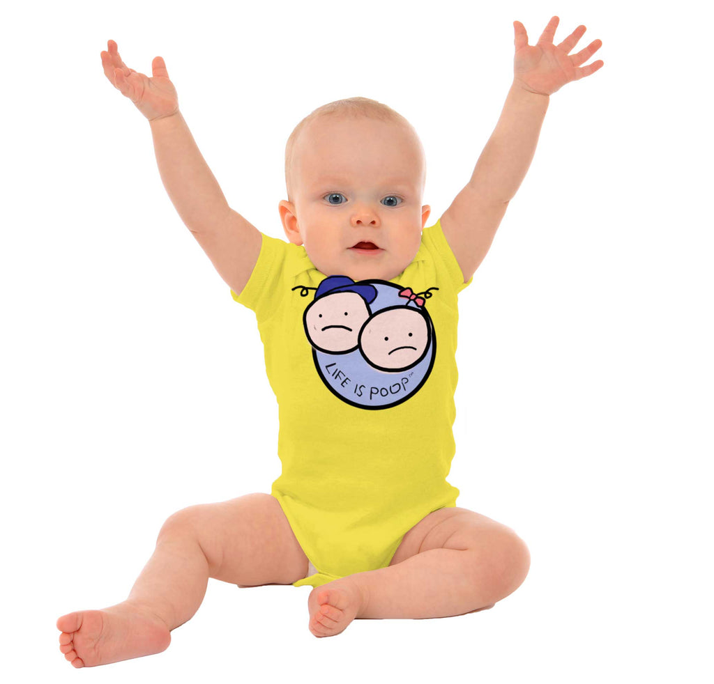 Boy and Girl Logo Romper Bodysuit-Direct To Garment Print-Brisco Baby
