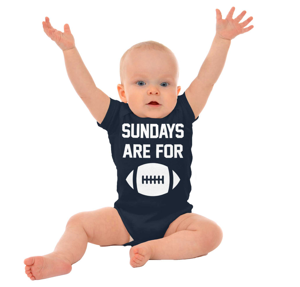 Sundays for Football Romper Bodysuit-Direct To Garment Print-Brisco Baby