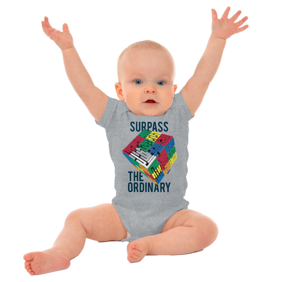 Surpass The Ordinary Romper Bodysuit-Direct To Garment Print-Brisco Baby