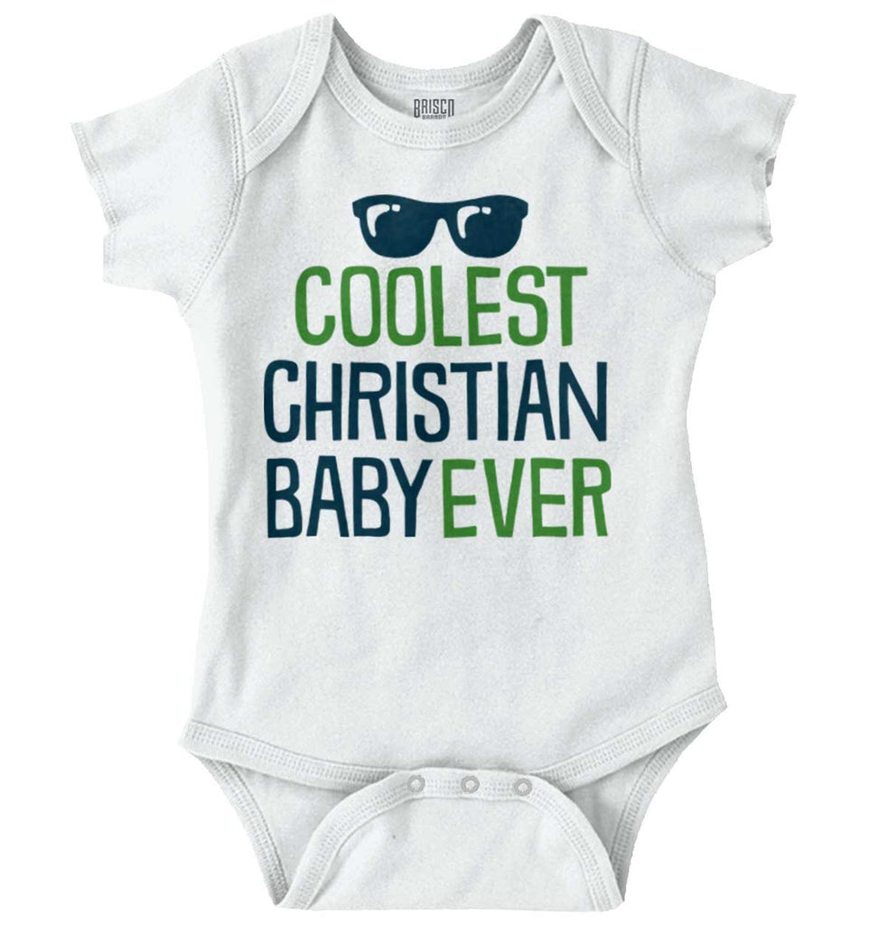 Coolest Christian Baby Romper Bodysuit-Direct To Garment Print-Brisco Baby