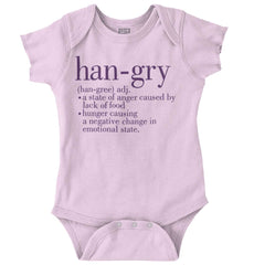 Hangry Definition Romper Bodysuit-Direct To Garment Print-Brisco Baby