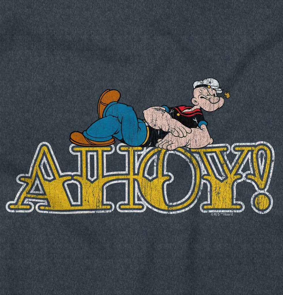 Ahoy Popeye Toddler Football Jersey Tee-Direct To Garment Print-Brisco Baby