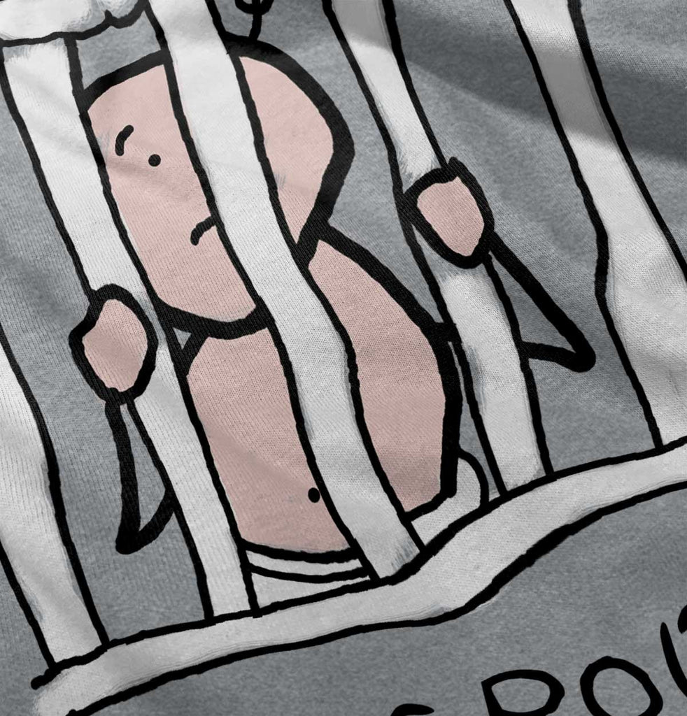 Jail Crib Romper Bodysuit-Direct To Garment Print-Brisco Baby