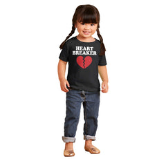 Heart Breaker Infant Toddler T Shirt-Direct To Garment Print-Brisco Baby