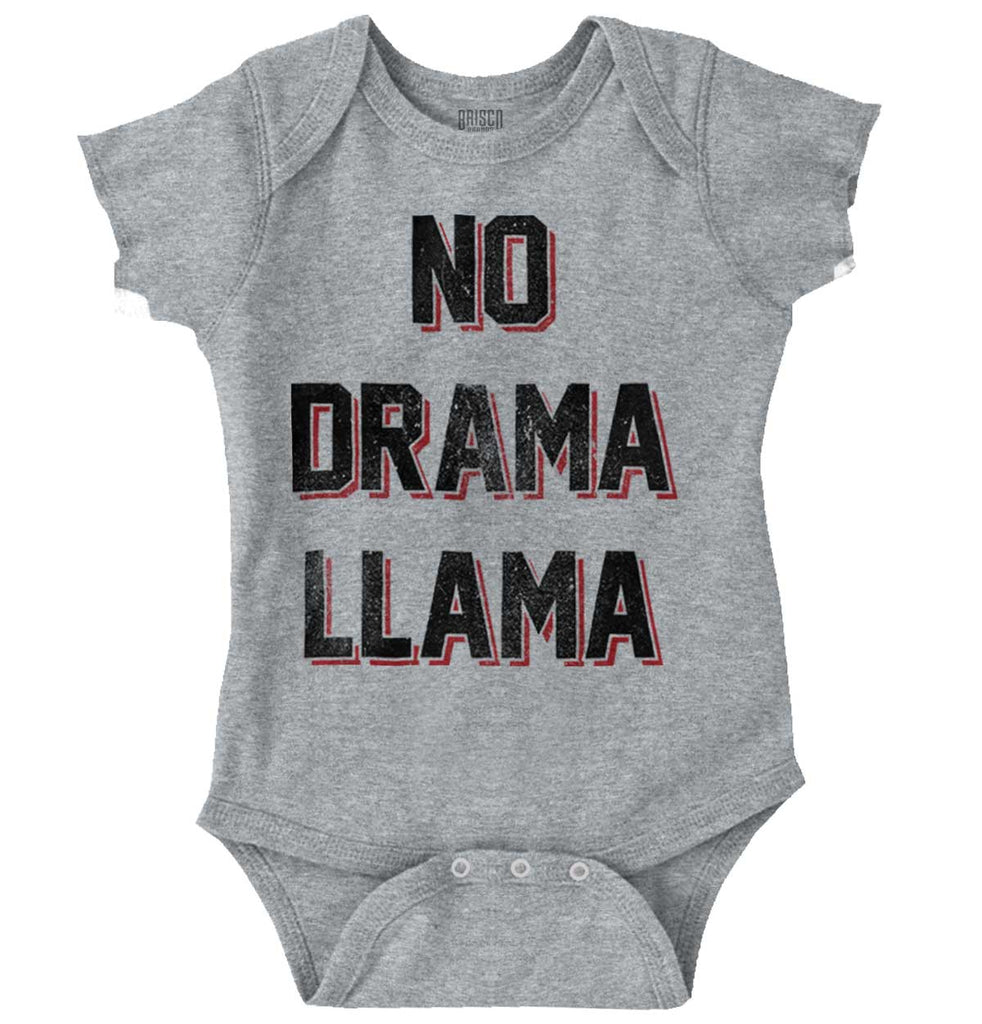 No Drama Romper Bodysuit-Direct To Garment Print-Brisco Baby