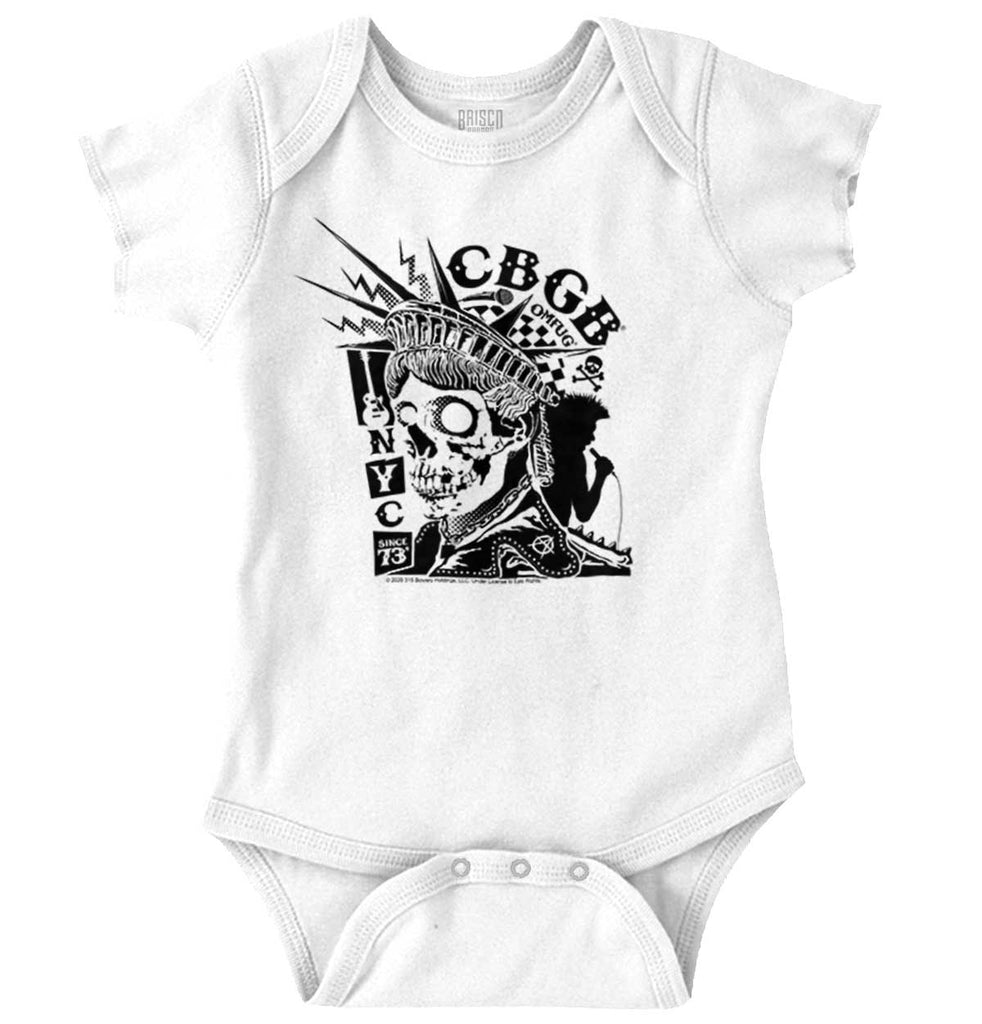 Liberty CBGB Romper Bodysuit-Direct To Garment Print-Brisco Baby