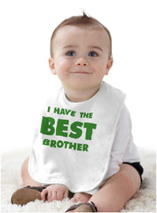 I Have The Best Brother Infant Baby Bib-Direct To Garment Print-Brisco Baby