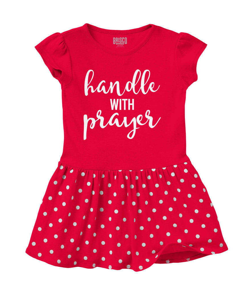 Prayer Care Baby Polka Dot Skirt Dress-Direct To Garment Print-Brisco Baby