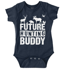 Future Deer Hunting Bud Romper Bodysuit-Direct To Garment Print-Brisco Baby