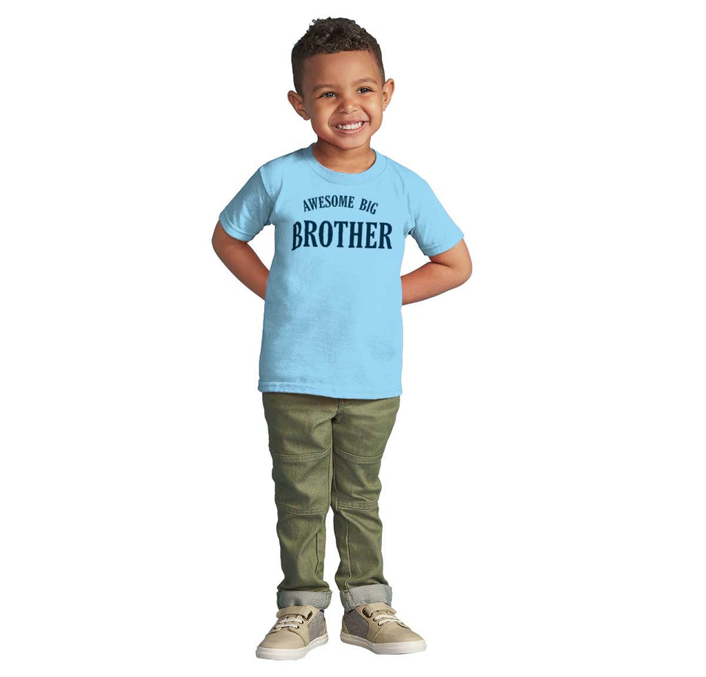 Awesome Big Brother Infant Toddler T Shirt-Direct To Garment Print-Brisco Baby