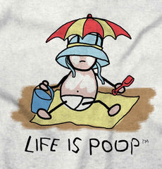 Beach Umbrella Infant Toddler T Shirt-Direct To Garment Print-Brisco Baby