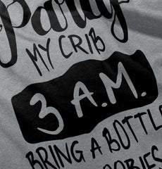 Party At My Crib Infant Toddler T Shirt-Direct To Garment Print-Brisco Baby