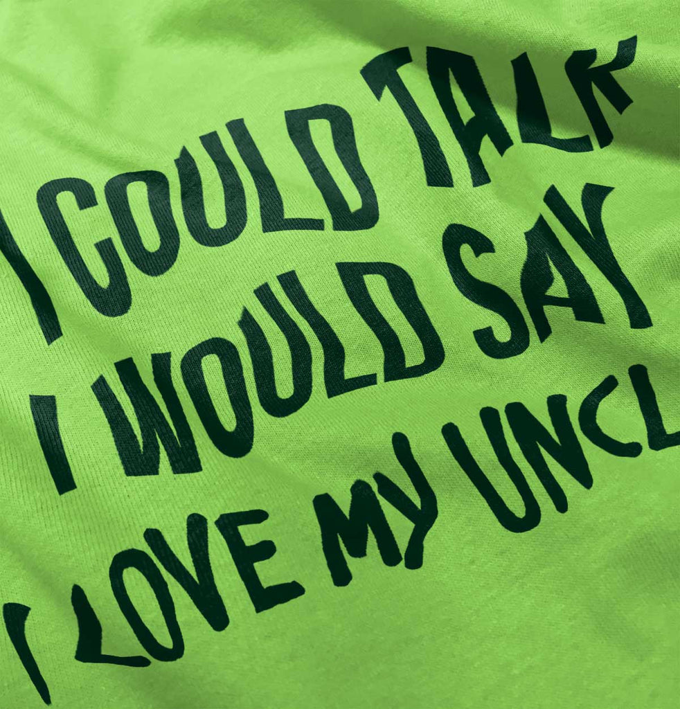 I Love My Uncle Toddler Romper Bodysuit-Direct To Garment Print-Brisco Baby