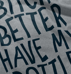 My Bottle Raglan Romper Bodysuit-Direct To Garment Print-Brisco Baby