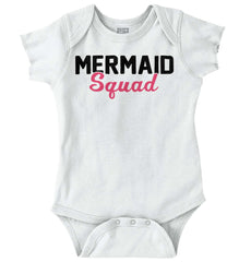 Mermaid Squad Romper Bodysuit-Direct To Garment Print-Brisco Baby