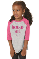Heaven Sent Toddler Baseball-Direct To Garment Print-Brisco Baby