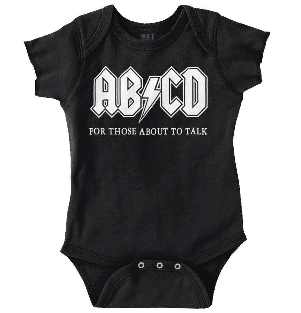 AB CD Romper Bodysuit-Direct To Garment Print-Brisco Baby