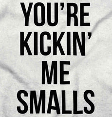 You're Kickin' Me Smalls Maternity T-Shirt-Direct To Garment Print-Brisco Baby