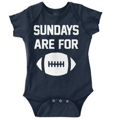 Sundays for Football Romper Bodysuit-Direct To Garment Print-Brisco Baby