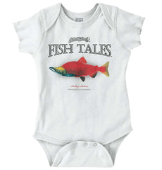 Sockeye Salmon Romper Bodysuit-Direct To Garment Print-Brisco Baby