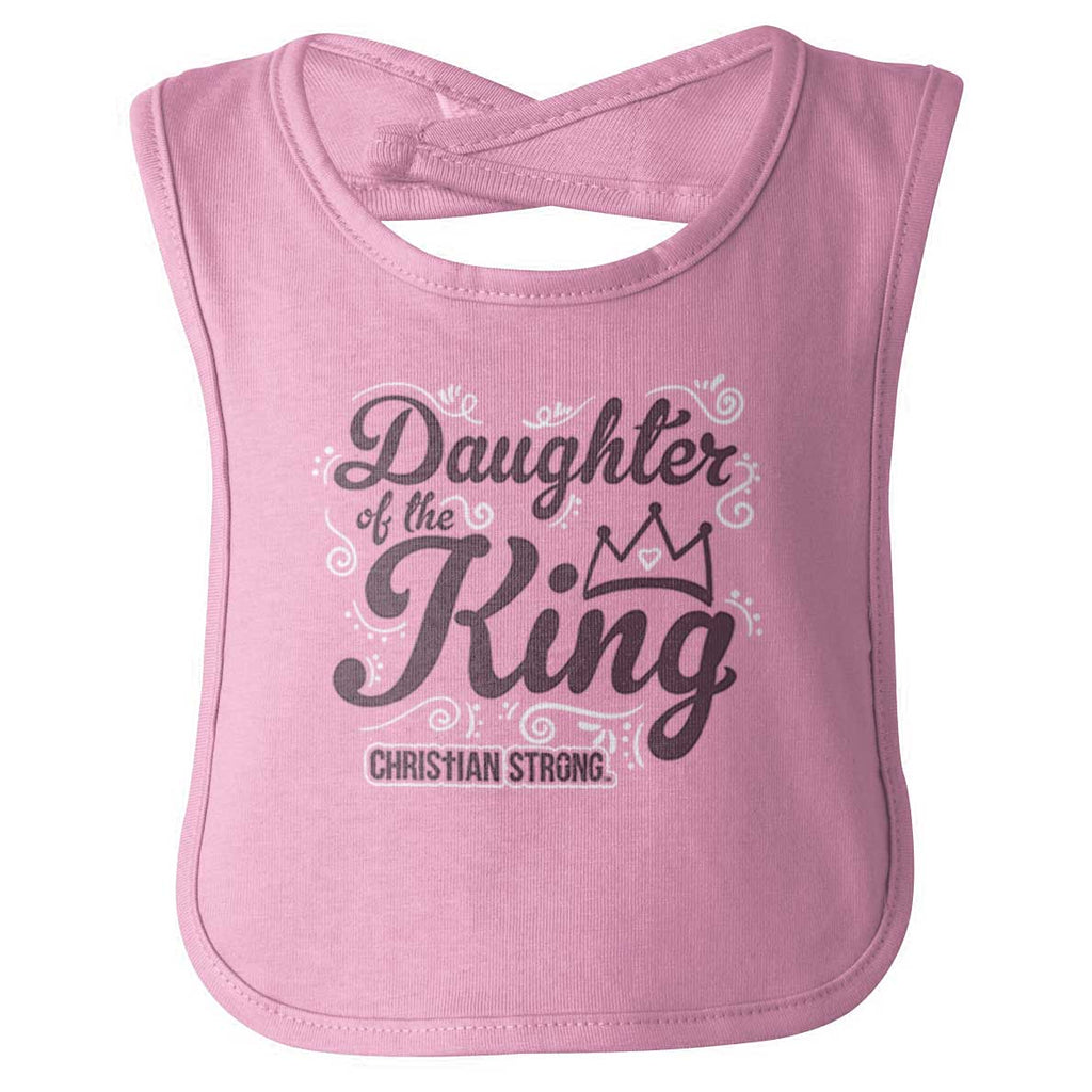 Daughter Of The King Infant Baby Bib-Direct To Garment Print-Brisco Baby