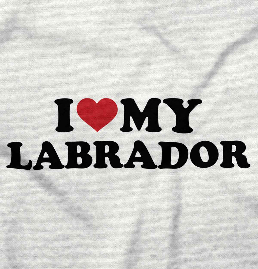 I Love My Labrador Romper Bodysuit-Direct To Garment Print-Brisco Baby