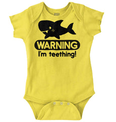 I'm Teething Romper Bodysuit-Direct To Garment Print-Brisco Baby