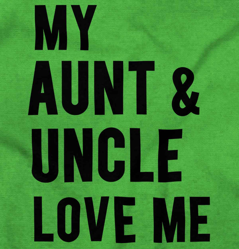 Aunt And Uncle Love Me Romper Bodysuit-Direct To Garment Print-Brisco Baby