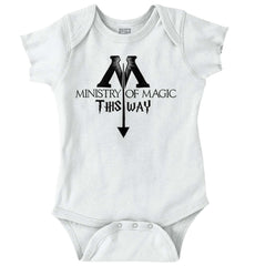 Ministry Of Magic Romper Bodysuit-Direct To Garment Print-Brisco Baby